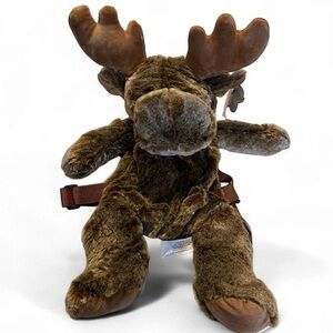 NWT! Soft Plush Moose Backpack – 22”